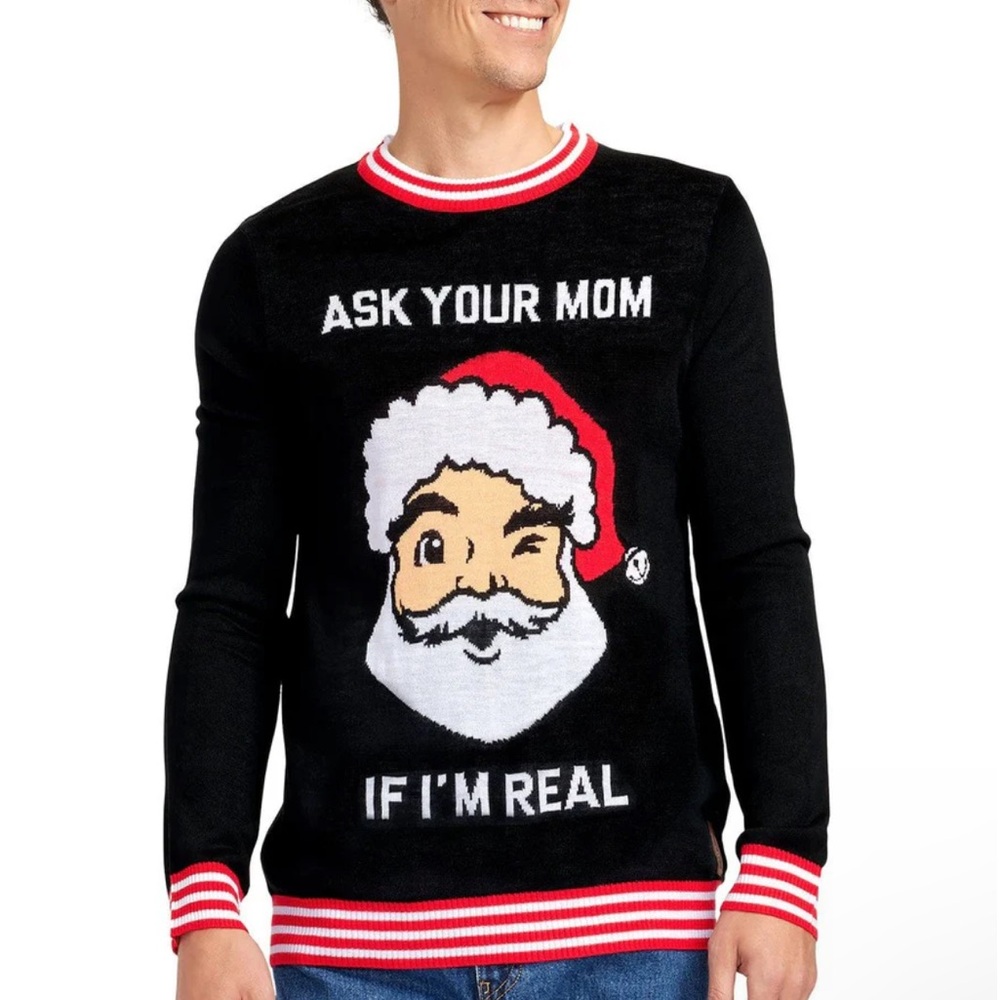 MEN’S XL UGLY CHRISTMAS SWEATER TIPSY ELVES men’s sweater